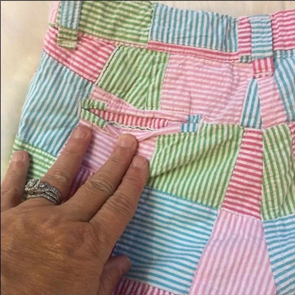 Vintage Gymboree Girls Patchwork Shorts Colorful Plaid Y2K 6
